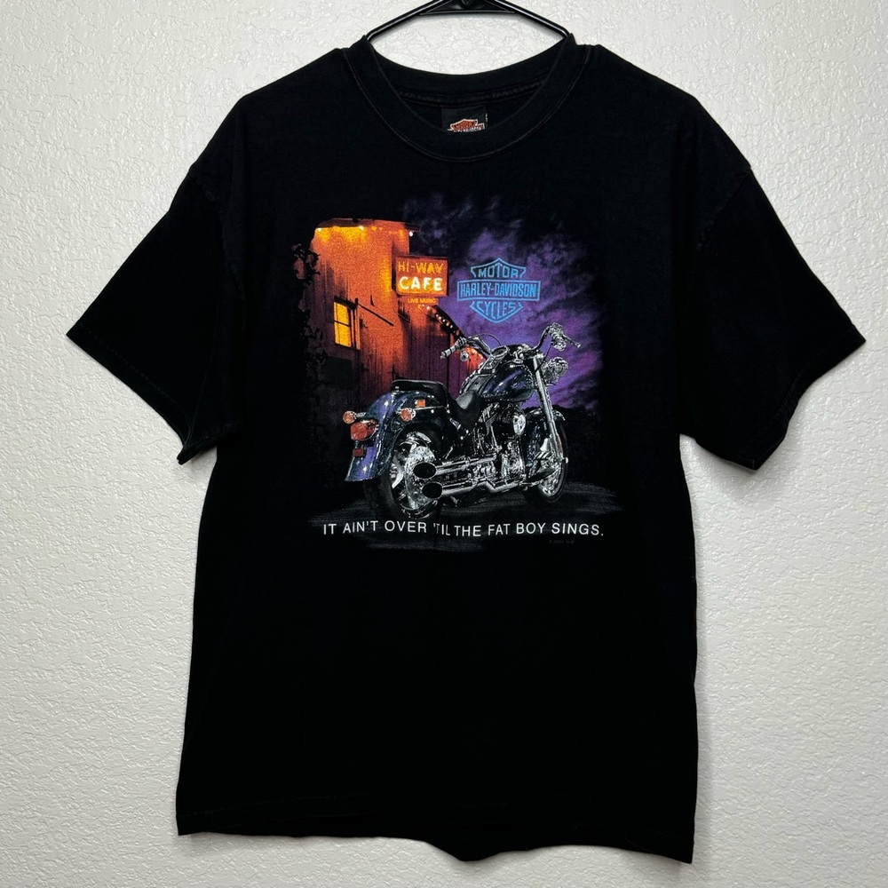 Harley Davidson “It Ain’t Over ‘Til the Fat Boy Sings” Odessa, Texas T-shirt